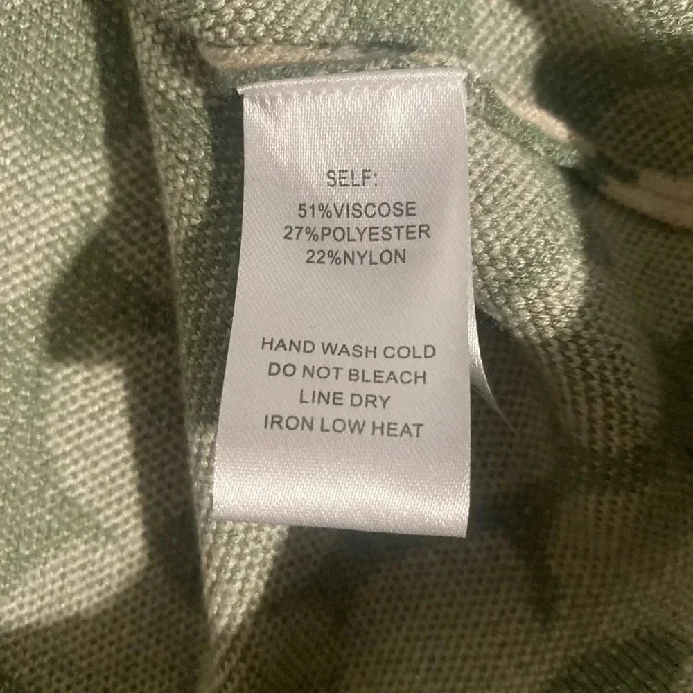 Altar'd State Women’s Knit Sweater Mini Skirt Green White Floral Size XS